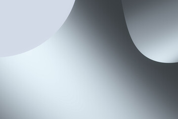 Wide Abstract Geometric Mechanical Background (3D Illustration)