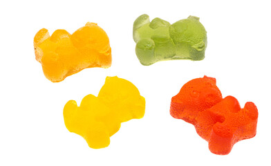 gummy bears isolated