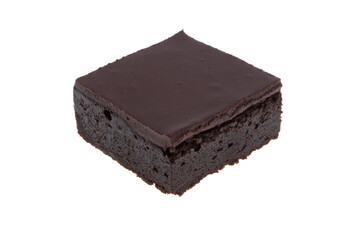 american chocolate brownie cake isolated