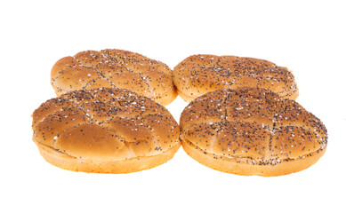 burger buns isolated