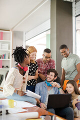 People working together in office