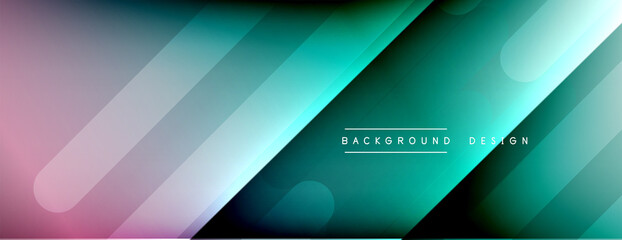 Fototapeta premium Dynamic lines abstract background. 3D shadow effects and fluid gradients. Modern overlapping forms