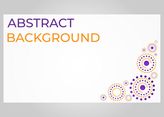 abstract orange and purple circle pattern background