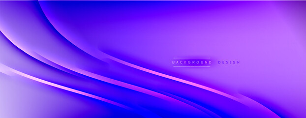 Fototapeta na wymiar Abstract background - lines composition created with lights and shadows. Technology or business digital template. Trendy simple fluid color gradient abstract background with dynamic