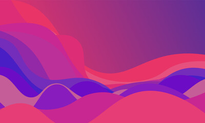 Wave Abstract Colorful geometric background. Trendy gradient shapes composition. Cool background design for posters.