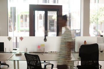Man walking in office