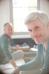 Obraz premium Gay couple relaxing together