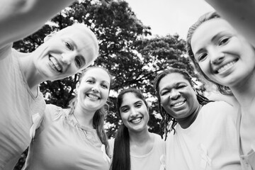Women fighting breast cancer