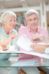 Business people talking in meeting