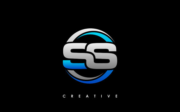 SS Letter Initial Logo Design Template Vector Illustration