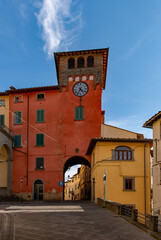 Altstadt von Loro Ciuffenna in der Toskana in Italien