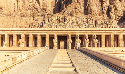 Mortuary Temple of Hatshepsut, the upper terrace, Luxor, Egypt