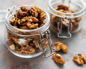 Obraz premium Walnuts without shell