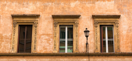 Obraz premium Old building in Minerva street, Rome, Italy