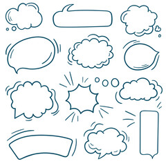 Set of speech bubbles