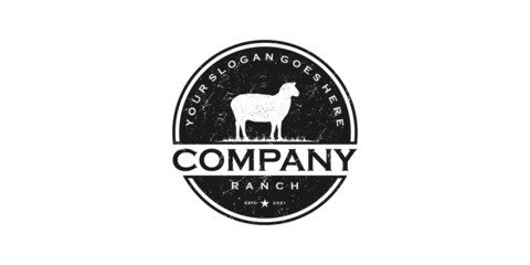 vintage logo farm and ranch, logo reference for business