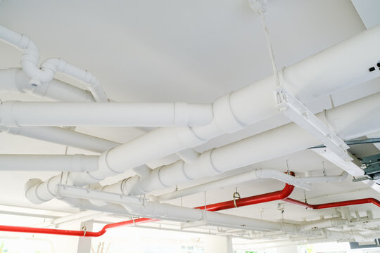 Pipe water under the ceiling
