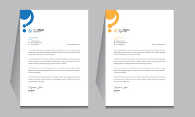 Letterhead format template, business style letterhead design template. Company letterhead template designs. Letterhead, Template.