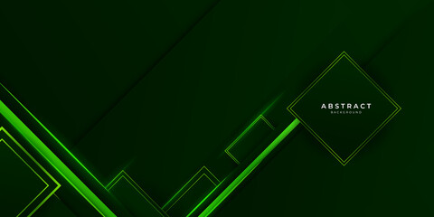 Abstract green light line cross shadow on black blank space design modern futuristic technology background vector illustration.