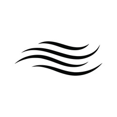 Obraz premium Wind icon vector. weather illustration sign. Wave symbol or logo.