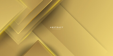 Luxury gold background with metal texture in 3d abstract style. Illustration from vector about modern template design for technology and futuristic banner 