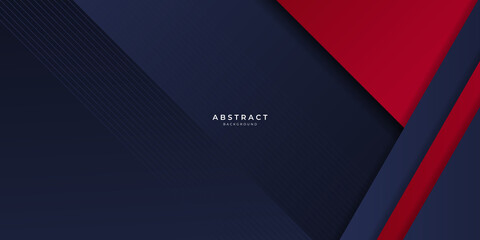 Simple 3d blue red abstract presentation background