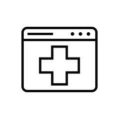 Online medical care icon