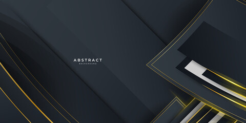 Black and gold abstract background