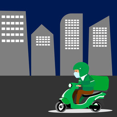 cartoon city on the city