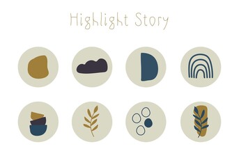 Abstract vintage highlights for Story 