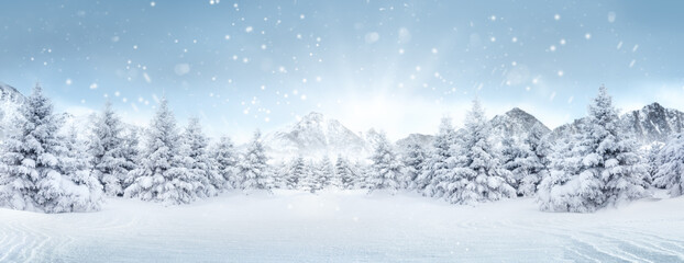 Winter Landscape - Powered by Adobe