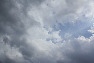bright cumulus cloud and sunshine
