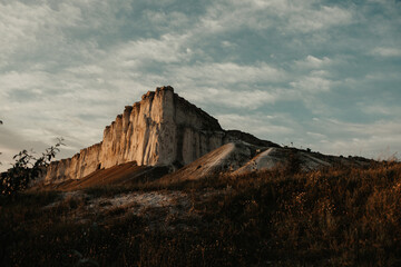 sunset in the mountains. White Rock. Crimea