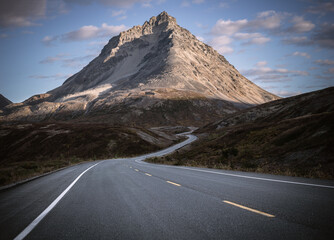 Road heading to the Mt. Seltat, Haines Highway, Yukon, Canada