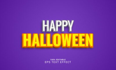 Happy halloween text effect