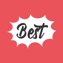 Sketch doodle speech bubble with best communication phrase