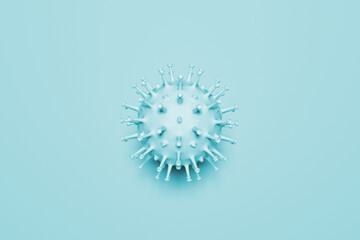 Pastel COVID-19 CORONA Virus 3D render