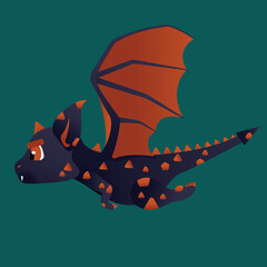 2d, animal, art, artwork, background, big, cartoon, character, creature, design, digital, dinosaur, dragon, drawing, fairy, fantasy, fire, flying, graphic, green, humor, illustration, imagination, iso