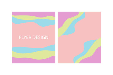 Abstract vector modern flyer  brochure design template.