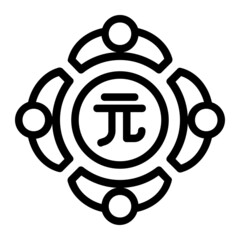 Crowdfund in Yuan Money Icon