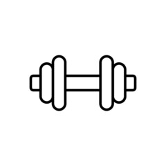 Dumbbell vector icon