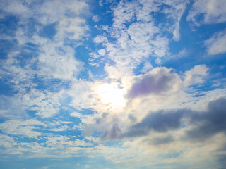 Sky with clouds,Blue skies, white clouds ,The vast blue sky and clouds