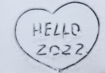 the inscription about the new year 2022