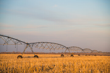 Device for irrigation of fields