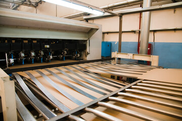Factory for the production of corrugated cardboard