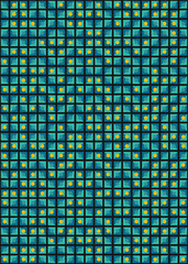 Abstract Geometric Pattern generative computational art illustration