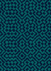 Abstract Geometric Pattern generative computational art illustration