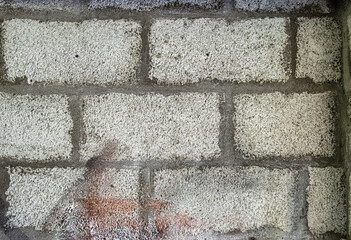 Extremely Rough Brick Wall Grunge Texture, Cement Concrete Grey