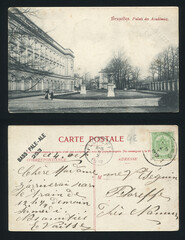 RUSSIA KALININGRAD, 30 AUGUST 2021: postcard printed by Belgium shows old postcard, circa 1912