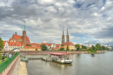 Wroclaw landmarks, Poland, HDR Image